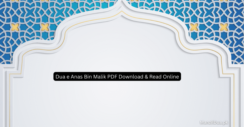 Dua e Anas Bin Malik PDF Download & Read Online